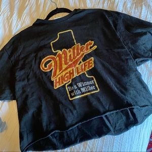 miller high-life crop tshirt